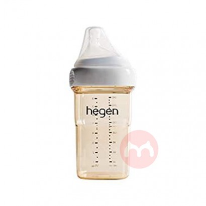 Hegen 新加坡赫根新生嬰兒寬口徑PPSU奶瓶240ml帶奶嘴 海外本土原版
