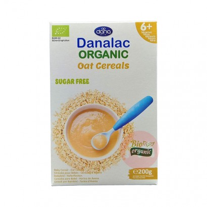 【3件】Danalac 瑞士Danalac6個月以上嬰兒有機無糖燕麥片 海外本土原版