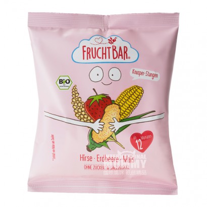 【2件】FRUCHTBAR 德國FRUCHTBAR有機草莓小米泡芙*4 海外本土原版