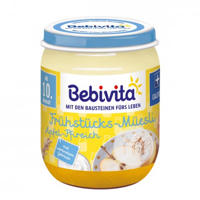 Bebivita 德國貝唯他有機蘋果香桃早餐麥片泥10個月以上160g*6 海外本土原版