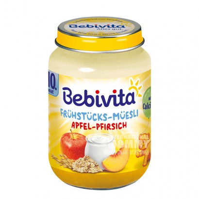 Bebivita 德國貝唯他蘋果桃子優酪乳燕麥混合泥10個月以上 海外...