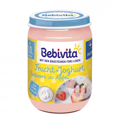 【2件】Bebivita 德國貝唯他有機蘋果草莓優酪乳泥10個月以上 ...