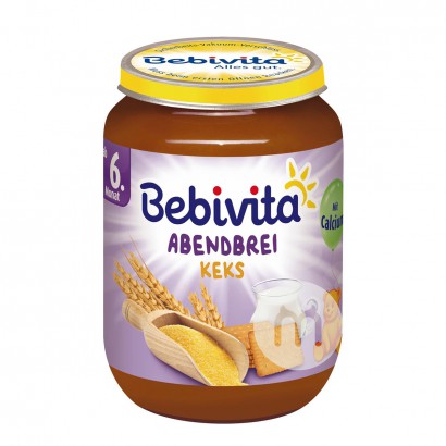 Bebivita 德國貝唯他牛奶餅乾晚餐麥糊6個月以上190g*6 海...