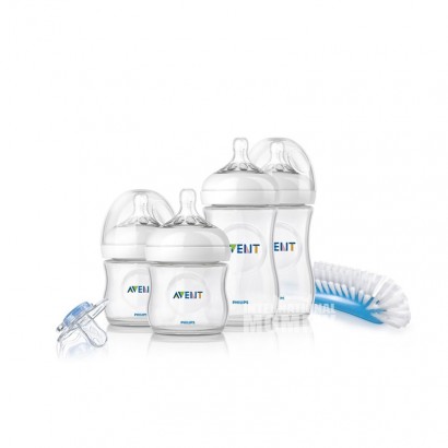 PHILIPS AVENT 英國新安怡自然新生兒奶瓶6件套裝 海外本土原版