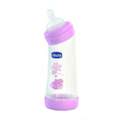 Chicco 義大利智高嬰兒寬口彎角歪頭PP塑膠奶瓶250ml 矽膠奶...