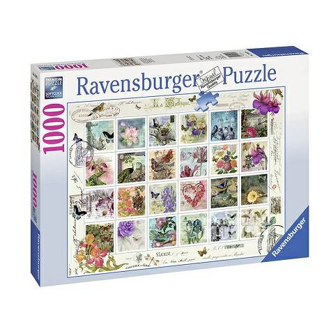 Ravensburger 德國睿思花卉郵票收集拼圖 海外本土原版