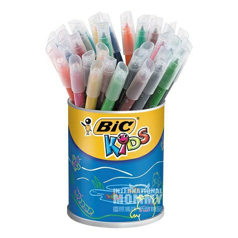 BIC KIDS 法國比克兒童無毒無味寶寶塗鴉36色水彩筆 海外本土原...