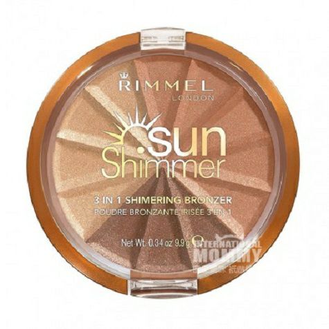 RIMMEL 英國芮謎三色細閃古銅修容粉 海外本土原版