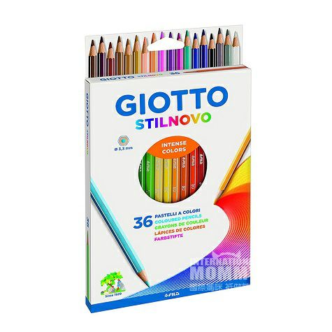 Giotto 義大利giotto 36色原木油性繪畫鉛筆海外本土原版 繪畫啟蒙 嬰幼用品 Internationalmommy 臺灣 專業國際母嬰app