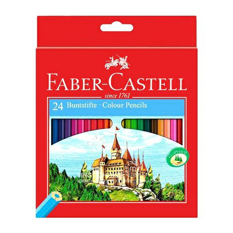 FABER－CASTELL 德國輝柏嘉24色水溶性彩色鉛筆 海外本土原...