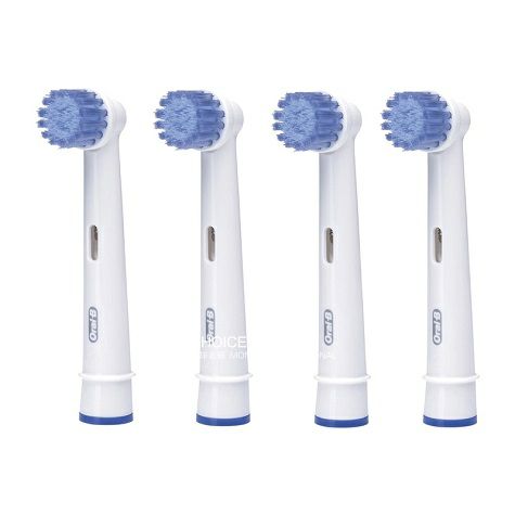 BRAUN 德國博朗oral-b歐樂B EBS17-4敏感型超軟毛電動牙刷頭 海外本土原版