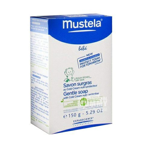 Mustela 法國妙思樂嬰兒童潔膚沐浴冷霜皂 海外本土原版