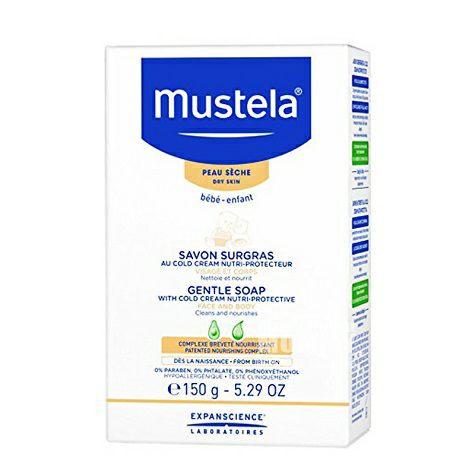 Mustela 法國妙思樂寶寶溫和滋潤冷霜潔膚皂 海外本土原版