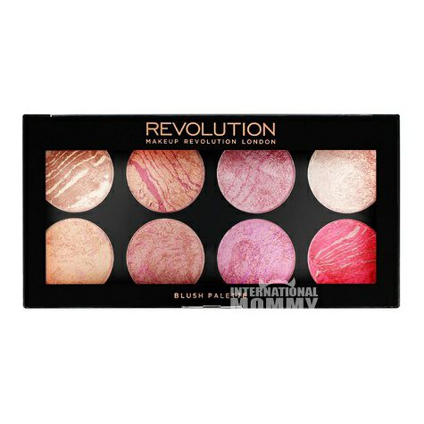 MAKEUP REVOLUTION 英國MAKEUP REVOLUTION 8色烘焙珠光腮紅盤 海外本土原版