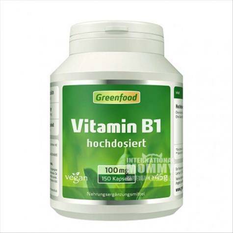 Greenfood 荷蘭Greenfood維生素B1 100mg膠囊1...