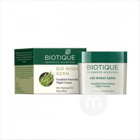 BIOTIQUE 印度百奧田小麥胚芽緊致晚霜 海外本土原版