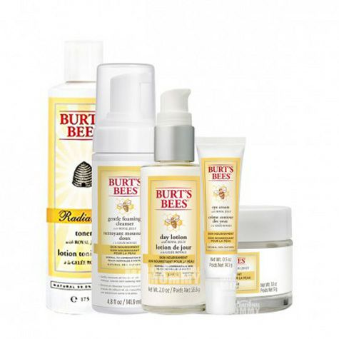 【5件裝】BURT'S BEES 美國小蜜蜂蜂皇漿亮彩活膚潔面泡沫+爽...