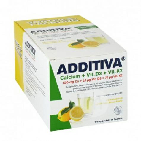 ADDITIVA 德國ADDITIVA鈣+維生素D3+維生素K2沖劑6...