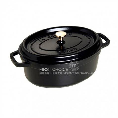 STAUB 法國STAUB琺瑯鑄鐵鍋具29cm橢圓燉鍋 海外本土原版