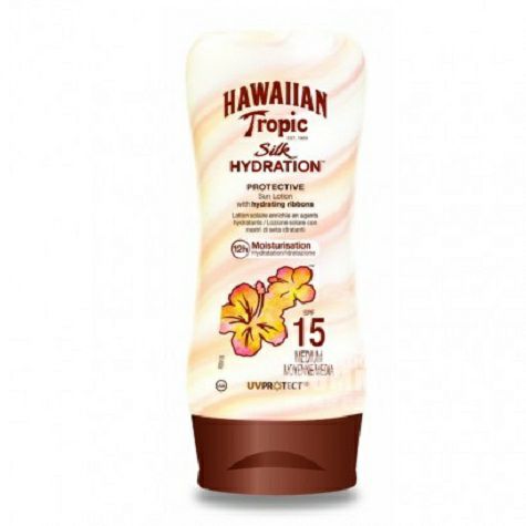 HAWAIIAN Tropic 美國夏威夷SPF15超清爽絲滑保濕防曬乳 海外本土原版