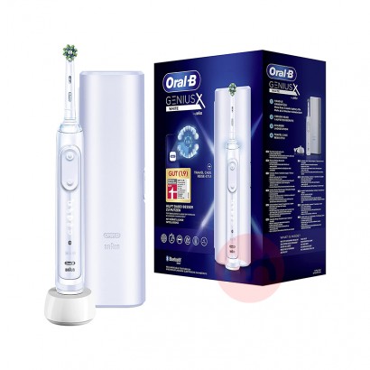 BRAUN 德國博朗oral-b  Genius X電動牙刷白色 海外本土原版