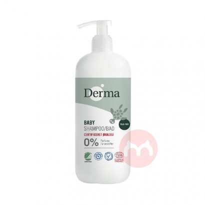 Derma 丹麥 有機水嫩洗髮沐浴露 家庭號 500ml